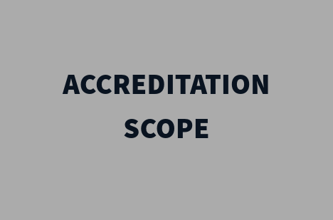 ACCREDITATION SCOPE