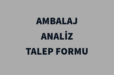 Gıda, Su, Kozmetik Analiz Talep Formu-en