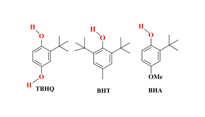 食品中の抗酸化物質 (BHT、BHA、TBHQ) の測定