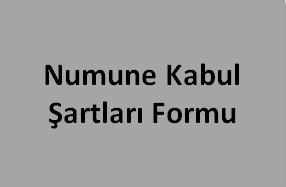 Numune Kabul Formu
